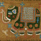 Tapisserie Murale Brodé Eléphant Indien NP-1/I