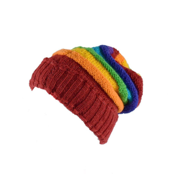 Bonnet Long Nalma Laine et Polaire Multicolore