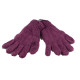 Gants Kolki Tricot Laine et Polaire Parme