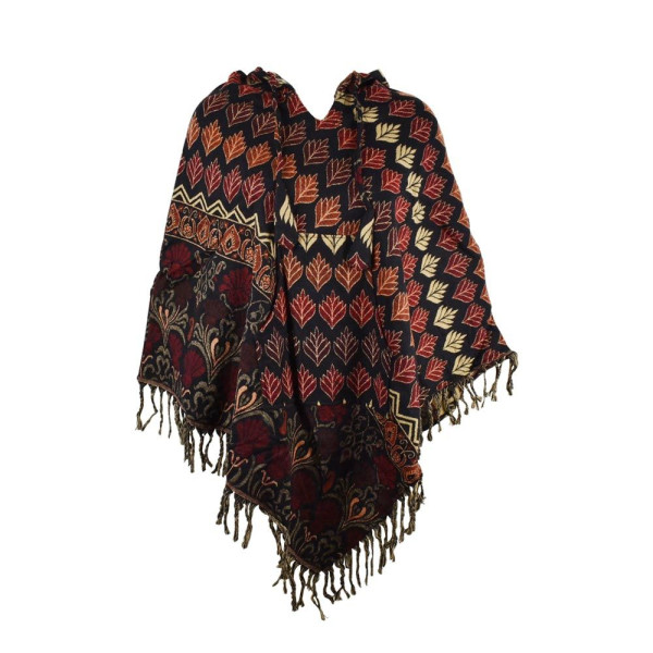 Poncho Court Femme Catura Imprimé