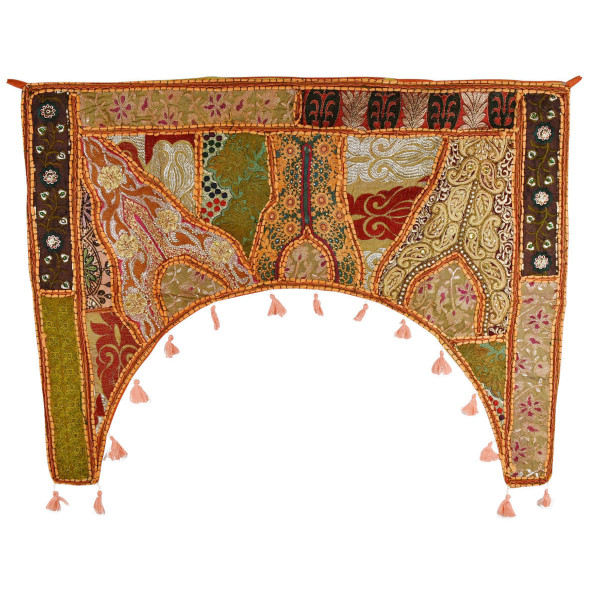 Toran Décoration Porte Rajasthan Orange -03A