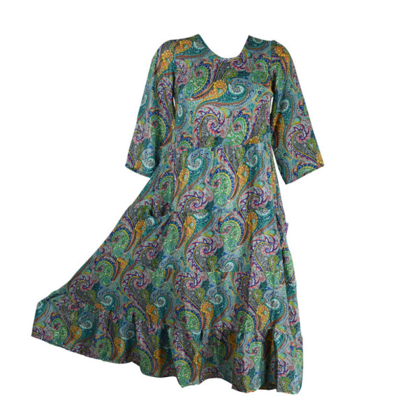 Robe Longue Imapur Paisley - B