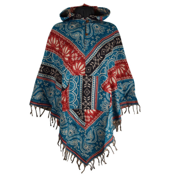 Poncho Femme Amba Ton Bleu