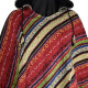 Poncho Coton Peigné Kakarda Rouge