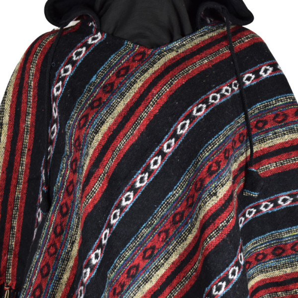 Poncho Coton Peigné Kamod Multicolore