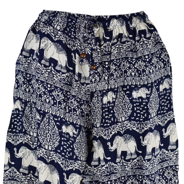 Pantalon Fluide Éléphant Marine