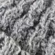 Bonnet Muna Tricot Laine Pompon Gris Foncé