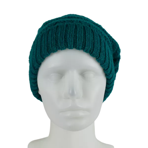 Bonnet Laine Balma Pompon Émeraude