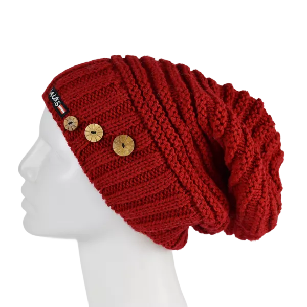 Bonnet Long Nalma Laine Rouge