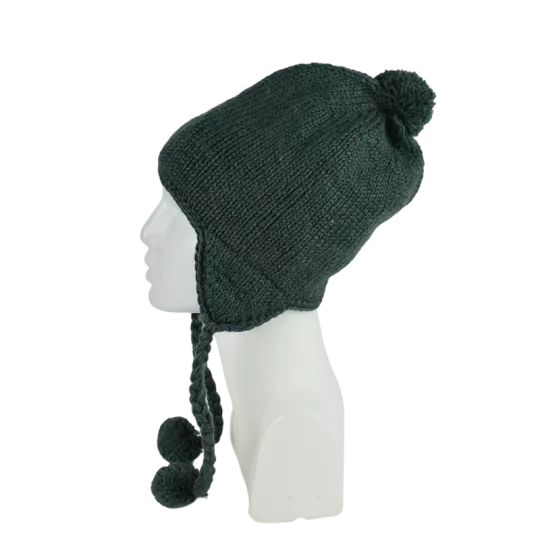 Bonnet Péruvien Pangi Tricot laine Uni